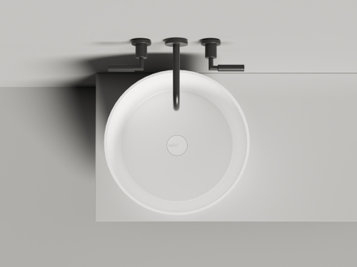 Раковина из искусственного камня S-Sense Salini ARMONIA 130118G 50х50 накладная цвет белый без отверстий под смеситель